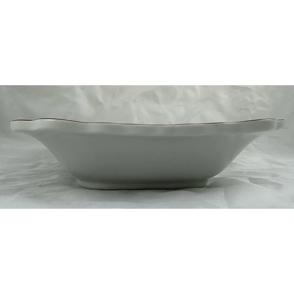 Arita-Style Japanese Porcelain Baking Serving Dish 8.5